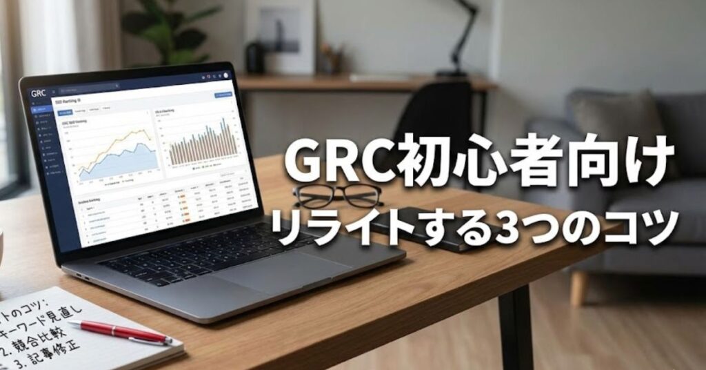 GRC初心者向け「リライトする3つのコツ」