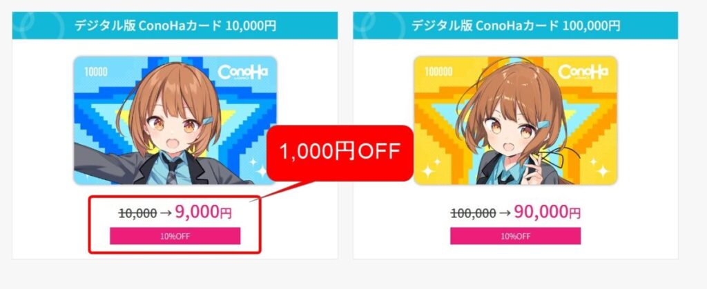 デジタル版conohaカード
