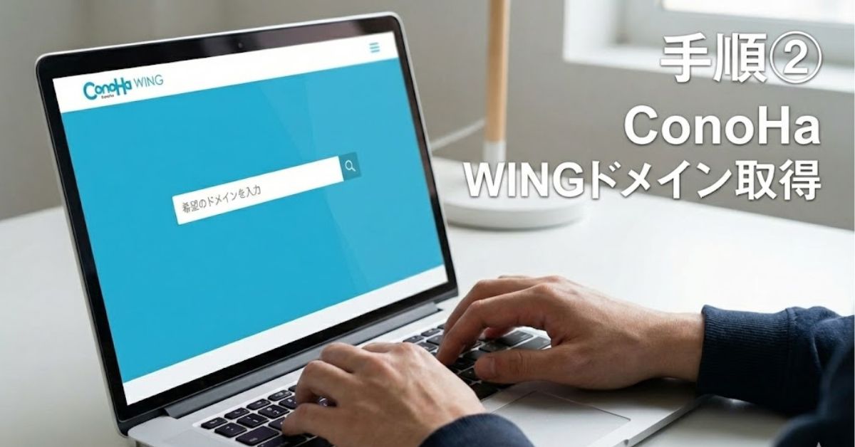 手順② ConoHa WINGドメイン取得