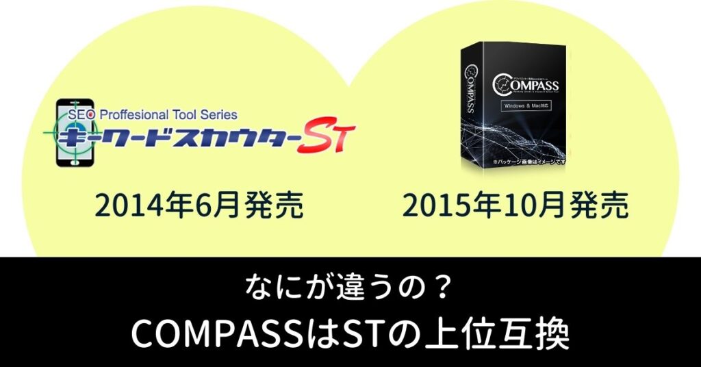 コンパスはキーワードスカウターSTの上位互換