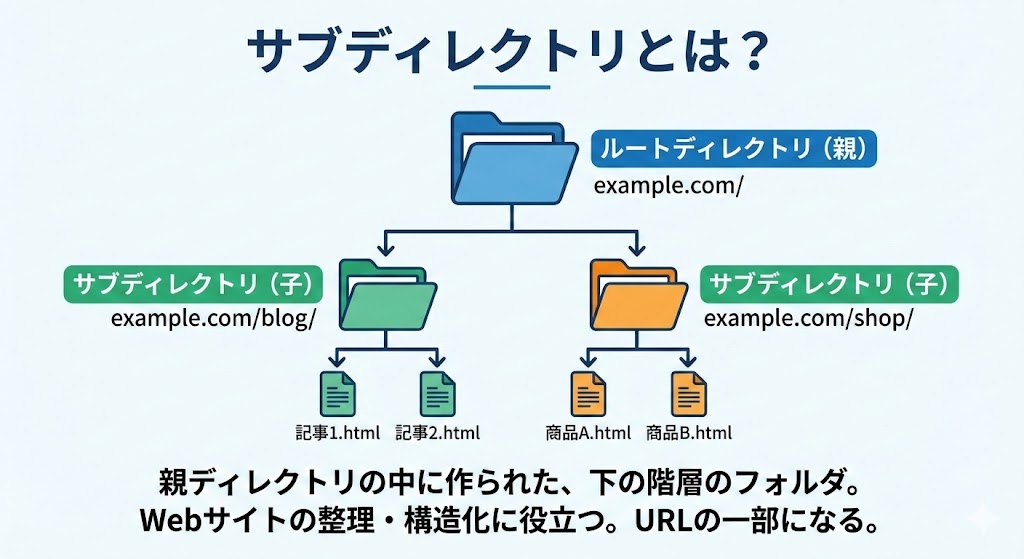 サブディレクトリの概念